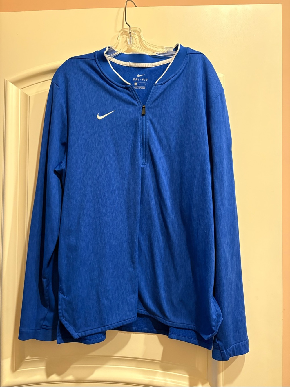 Nike Royal Blue Quarter-Zip Athletic Pullover